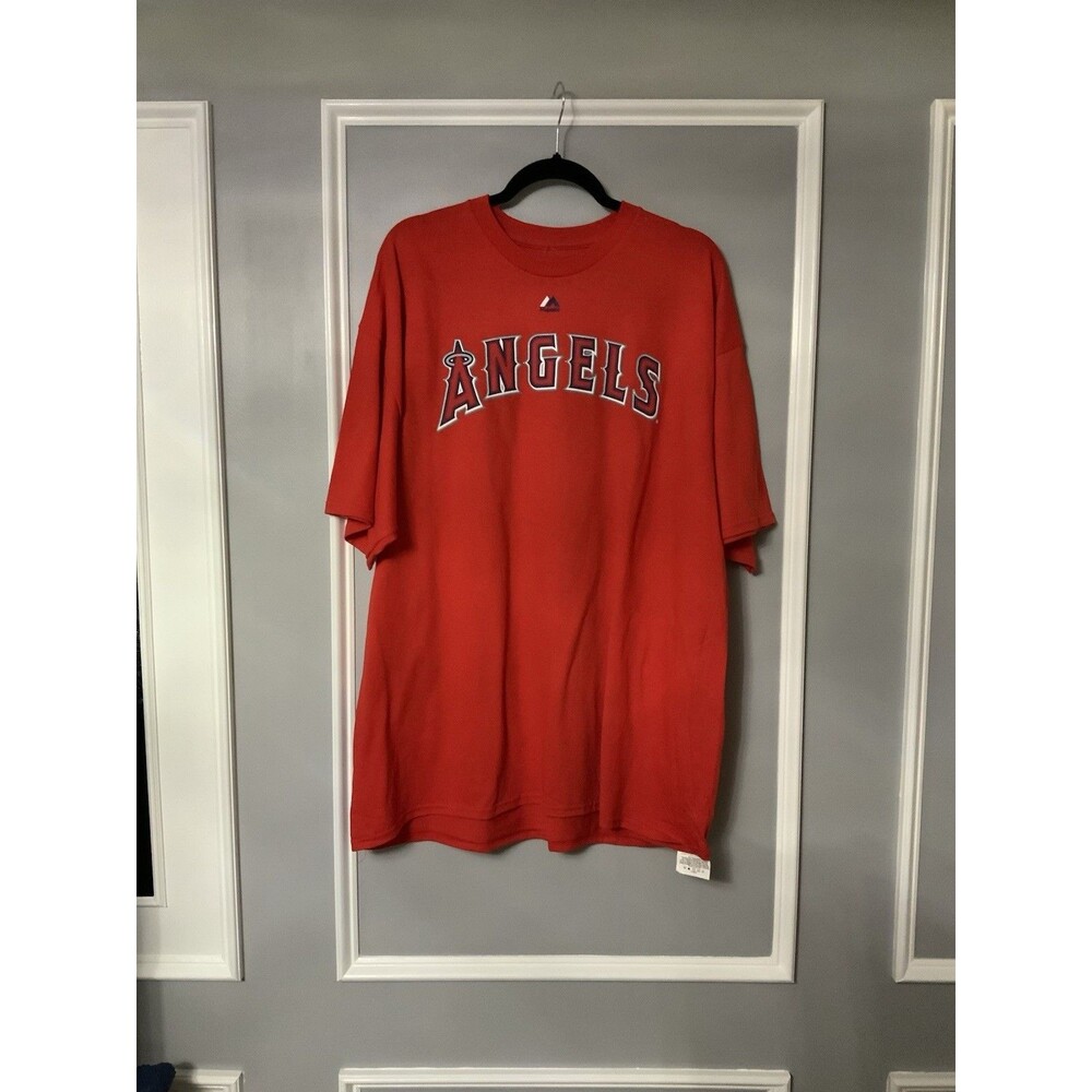 Los Angeles Angels ALBERT PUJOLS MLB Majestic Men's Red 2XL T-Shirt NWT